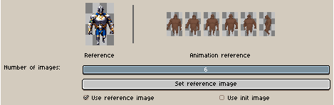 Setting reference image from generated frame
